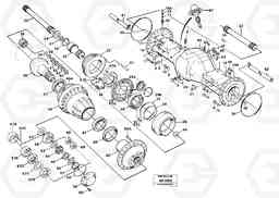 88854 Planet shaft, front L180/L180C VOLVO BM VOLVO BM L180/L180C SER NO -2532 / -60469 USA, Volvo Construction Equipment