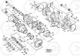 81475 Planet shaft, rear L180/L180C VOLVO BM VOLVO BM L180/L180C SER NO -2532 / -60469 USA, Volvo Construction Equipment