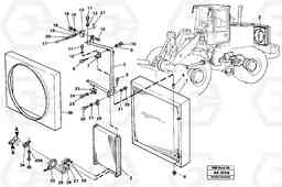 47100 Condenser with fitting parts. L180/L180C VOLVO BM VOLVO BM L180/L180C SER NO -2532 / -60469 USA, Volvo Construction Equipment