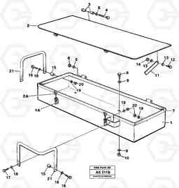 65231 Tool box L180/L180C VOLVO BM VOLVO BM L180/L180C SER NO -2532 / -60469 USA, Volvo Construction Equipment