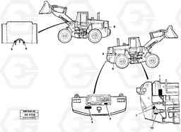 13281 Sign plates and decals. L180/L180C VOLVO BM VOLVO BM L180/L180C SER NO -2532 / -60469 USA, Volvo Construction Equipment