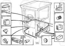 49693 Cable harnesses, cab L180/L180C VOLVO BM VOLVO BM L180/L180C SER NO -2532 / -60469 USA, Volvo Construction Equipment