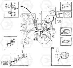 86781 Cable harnesses, rear L180/L180C VOLVO BM VOLVO BM L180/L180C SER NO -2532 / -60469 USA, Volvo Construction Equipment