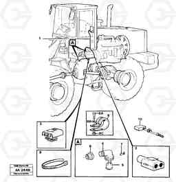 50368 Cable harness, transmission L180/L180C VOLVO BM VOLVO BM L180/L180C SER NO -2532 / -60469 USA, Volvo Construction Equipment