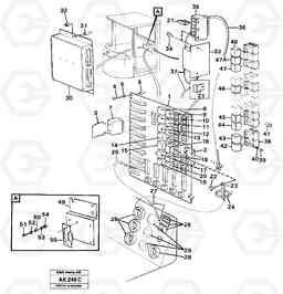 51182 Electrical distribution box L180/L180C VOLVO BM VOLVO BM L180/L180C SER NO -2532 / -60469 USA, Volvo Construction Equipment