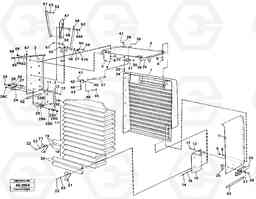 28846 Radiator shell. L180/L180C VOLVO BM VOLVO BM L180/L180C SER NO -2532 / -60469 USA, Volvo Construction Equipment