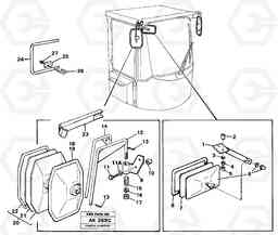 82052 Rear view mirror L180/L180C VOLVO BM VOLVO BM L180/L180C SER NO -2532 / -60469 USA, Volvo Construction Equipment