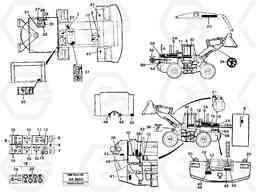 66635 Sign plates and decals L180/L180C VOLVO BM VOLVO BM L180/L180C SER NO -2532 / -60469 USA, Volvo Construction Equipment