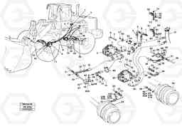 95661 Cooling system for brakes. L180/L180C VOLVO BM VOLVO BM L180/L180C SER NO -2532 / -60469 USA, Volvo Construction Equipment