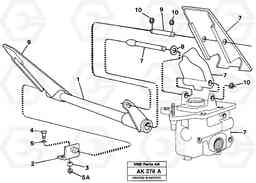 90898 Double brake pedals. L180/L180C VOLVO BM VOLVO BM L180/L180C SER NO -2532 / -60469 USA, Volvo Construction Equipment