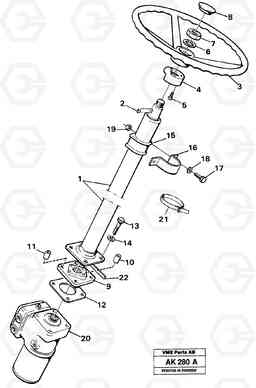 34757 Steering column with fitting parts L180/L180C VOLVO BM VOLVO BM L180/L180C SER NO -2532 / -60469 USA, Volvo Construction Equipment