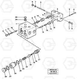 72606 Shift valve L180/L180C VOLVO BM VOLVO BM L180/L180C SER NO -2532 / -60469 USA, Volvo Construction Equipment