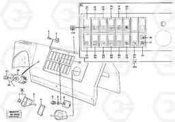 62112 Switch panel L180/L180C VOLVO BM VOLVO BM L180/L180C SER NO -2532 / -60469 USA, Volvo Construction Equipment