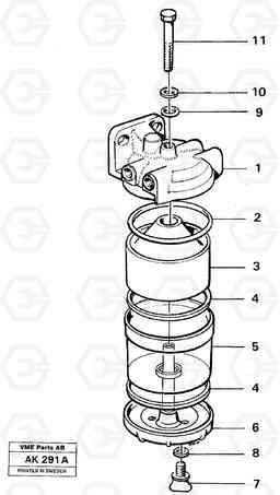 16796 Water separator L180/L180C VOLVO BM VOLVO BM L180/L180C SER NO -2532 / -60469 USA, Volvo Construction Equipment