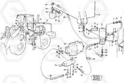 50205 Secondary steering system. L180/L180C VOLVO BM VOLVO BM L180/L180C SER NO -2532 / -60469 USA, Volvo Construction Equipment