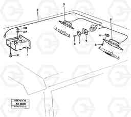 47113 Radio bracket. L180/L180C VOLVO BM VOLVO BM L180/L180C SER NO -2532 / -60469 USA, Volvo Construction Equipment