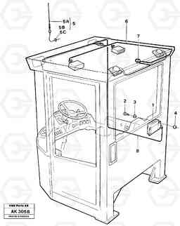 4921 Cable harness, radio. L180/L180C VOLVO BM VOLVO BM L180/L180C SER NO -2532 / -60469 USA, Volvo Construction Equipment