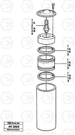 23999 Accumulator. L180/L180C VOLVO BM VOLVO BM L180/L180C SER NO -2532 / -60469 USA, Volvo Construction Equipment