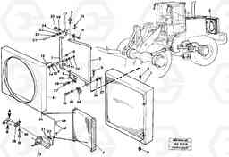 47102 Condenser with fitting parts. L180/L180C VOLVO BM VOLVO BM L180/L180C SER NO -2532 / -60469 USA, Volvo Construction Equipment