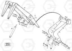 5384 Timber handling tool. L180/L180C VOLVO BM VOLVO BM L180/L180C SER NO -2532 / -60469 USA, Volvo Construction Equipment