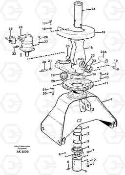 97411 Rotator. L180/L180C VOLVO BM VOLVO BM L180/L180C SER NO -2532 / -60469 USA, Volvo Construction Equipment