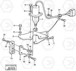 49294 Stop control. L180/L180C VOLVO BM VOLVO BM L180/L180C SER NO -2532 / -60469 USA, Volvo Construction Equipment