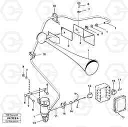 49302 Loud tone horn. L180/L180C VOLVO BM VOLVO BM L180/L180C SER NO -2532 / -60469 USA, Volvo Construction Equipment