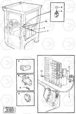 50550 Cable harness, loud tone horn. L180/L180C VOLVO BM VOLVO BM L180/L180C SER NO -2532 / -60469 USA, Volvo Construction Equipment