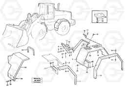 77627 Extended fender. L180/L180C VOLVO BM VOLVO BM L180/L180C SER NO -2532 / -60469 USA, Volvo Construction Equipment