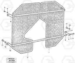 39040 Fan guard. L180/L180C VOLVO BM VOLVO BM L180/L180C SER NO -2532 / -60469 USA, Volvo Construction Equipment