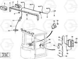 84788 Work lights, front. L180/L180C VOLVO BM VOLVO BM L180/L180C SER NO -2532 / -60469 USA, Volvo Construction Equipment