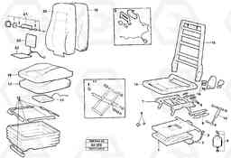 51777 Driver's seat. L180/L180C VOLVO BM VOLVO BM L180/L180C SER NO -2532 / -60469 USA, Volvo Construction Equipment