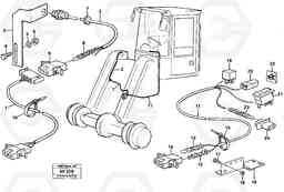 4270 Cable harness, automatic float position. L180/L180C VOLVO BM VOLVO BM L180/L180C SER NO -2532 / -60469 USA, Volvo Construction Equipment