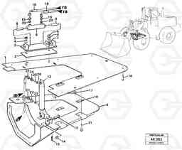 51194 Belly guard, front. L180/L180C VOLVO BM VOLVO BM L180/L180C SER NO -2532 / -60469 USA, Volvo Construction Equipment