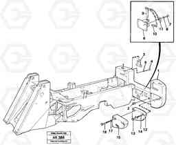 62673 Rear hitch and counterweight. L180/L180C VOLVO BM VOLVO BM L180/L180C SER NO -2532 / -60469 USA, Volvo Construction Equipment