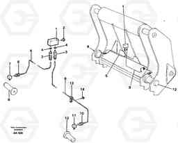 52151 Distribution block, G. L180/L180C VOLVO BM VOLVO BM L180/L180C SER NO -2532 / -60469 USA, Volvo Construction Equipment