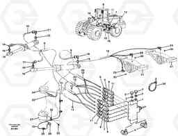 69492 Distribution block, B1. L180/L180C VOLVO BM VOLVO BM L180/L180C SER NO -2532 / -60469 USA, Volvo Construction Equipment