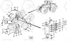 69494 Distribution block, B5. L180/L180C VOLVO BM VOLVO BM L180/L180C SER NO -2532 / -60469 USA, Volvo Construction Equipment