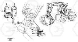 47303 Central lubrication for grappe. L180/L180C VOLVO BM VOLVO BM L180/L180C SER NO -2532 / -60469 USA, Volvo Construction Equipment