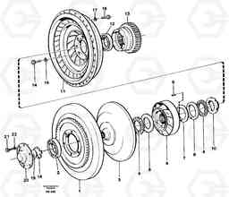 28843 Torque converter. L180/L180C VOLVO BM VOLVO BM L180/L180C SER NO -2532 / -60469 USA, Volvo Construction Equipment