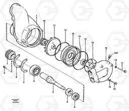 17280 Water pump. L180/L180C VOLVO BM VOLVO BM L180/L180C SER NO -2532 / -60469 USA, Volvo Construction Equipment