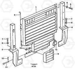 47330 Radiator, kylare. L180/L180C VOLVO BM VOLVO BM L180/L180C SER NO -2532 / -60469 USA, Volvo Construction Equipment