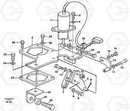 49295 Stop control. L180/L180C VOLVO BM VOLVO BM L180/L180C SER NO -2532 / -60469 USA, Volvo Construction Equipment