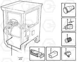 49694 Cable harnesses, cab L180/L180C VOLVO BM VOLVO BM L180/L180C SER NO -2532 / -60469 USA, Volvo Construction Equipment