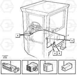4793 Cable harnesses, cab L180/L180C VOLVO BM VOLVO BM L180/L180C SER NO -2532 / -60469 USA, Volvo Construction Equipment