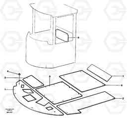 51774 Insulating matting. L180/L180C VOLVO BM VOLVO BM L180/L180C SER NO -2532 / -60469 USA, Volvo Construction Equipment