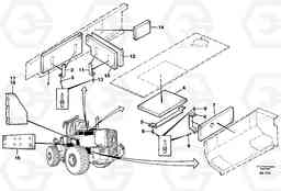 51776 Insulating matting. L180/L180C VOLVO BM VOLVO BM L180/L180C SER NO -2532 / -60469 USA, Volvo Construction Equipment