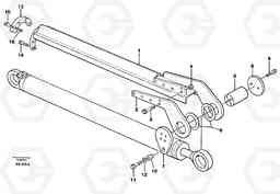 30540 Cylinder protection. L180/L180C VOLVO BM VOLVO BM L180/L180C SER NO -2532 / -60469 USA, Volvo Construction Equipment