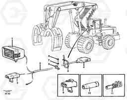 56855 Cable harness, work lights. L180/L180C VOLVO BM VOLVO BM L180/L180C SER NO -2532 / -60469 USA, Volvo Construction Equipment