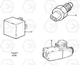 96856 Referens list: Relay, sender and solenoid valves L180/L180C VOLVO BM VOLVO BM L180/L180C SER NO -2532 / -60469 USA, Volvo Construction Equipment